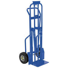 Steel Hand Truck: 600 lb Capacity, 22-1/4″ Wide, 19-1/2″ Deep, 51-3/4″ High 10″ Wheels