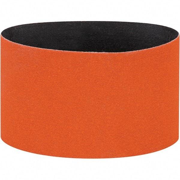 Dynabrade - 3-1/2" Wide x 15-1/2" OAL, 120 Grit, Ceramic Abrasive Belt - Ceramic, Coated, Y Weighted Cloth Backing, Wet/Dry - Eagle Tool & Supply