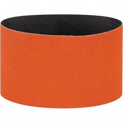 Dynabrade - 3-1/2" Wide x 15-1/2" OAL, 80 Grit, Ceramic Abrasive Belt - Ceramic, Coated, Y Weighted Cloth Backing, Wet/Dry - Eagle Tool & Supply