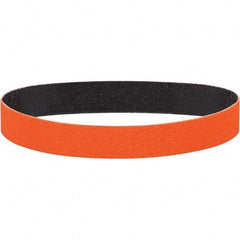 Dynabrade - 1" Wide x 18" OAL, 60 Grit, Ceramic Abrasive Belt - Ceramic, Coated, Y Weighted Cloth Backing, Wet/Dry - Eagle Tool & Supply