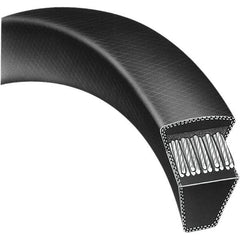 Bando - Section A, 1/2" Wide, 118" Outside Length, Timing Belt - Neoprene Rubber, Black, Variable Speed, No. A116 - Eagle Tool & Supply