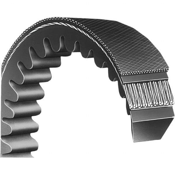 Bando - Section C, 3" Wide, 363" Outside Length, V-Belt - Neoprene Rubber, Black, Classic Banded, No. C360 - Eagle Tool & Supply