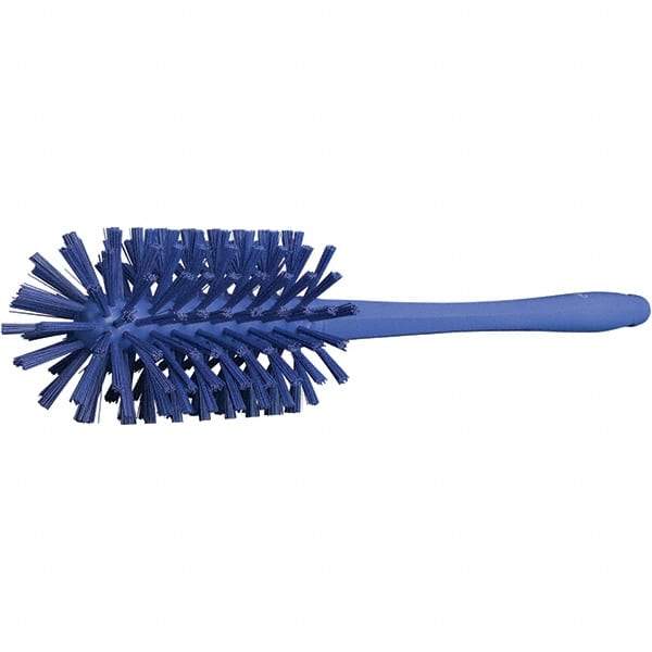 Vikan - 3-1/2" Diam Polyester Bottle Brush - 16-7/8" OAL, 6-1/4" Head Length, Polypropylene Handle - Eagle Tool & Supply