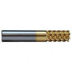 7/16 TuffCut SS 6 Fl High Helix TiN Coated Non-Center Cutting End Mill - Eagle Tool & Supply