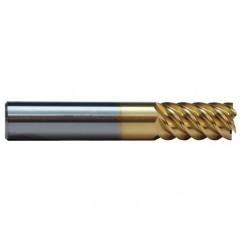 1/2 TuffCut SS 6 Fl High Helix TiN Coated Non-Center Cutting End Mill - Eagle Tool & Supply