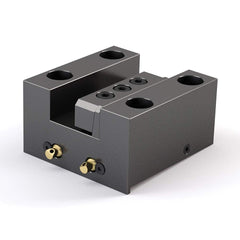 Global CNC Industries - Turret & VDI Tool Holders; Type: Mori OD Facing Block ; Clamping System: 102mm X 80mm ; Tool Axis: OD ; Through Coolant: No ; Outside Diameter (Decimal Inch): 1.2500 ; Additional Information: 4 Mounting Holes - Exact Industrial Supply