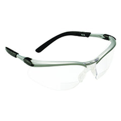 ‎3M BX Reader Protective Eyewear 11375-00000-20 Clear Lens Silver Frame +2.0 Diopter - Eagle Tool & Supply