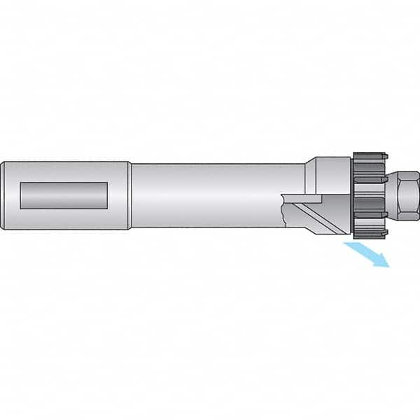 Axial Clamp Straight Shank Modular Reamer Body 2.756″ Shank Length, 9.134″ OAL, Right Hand Cut