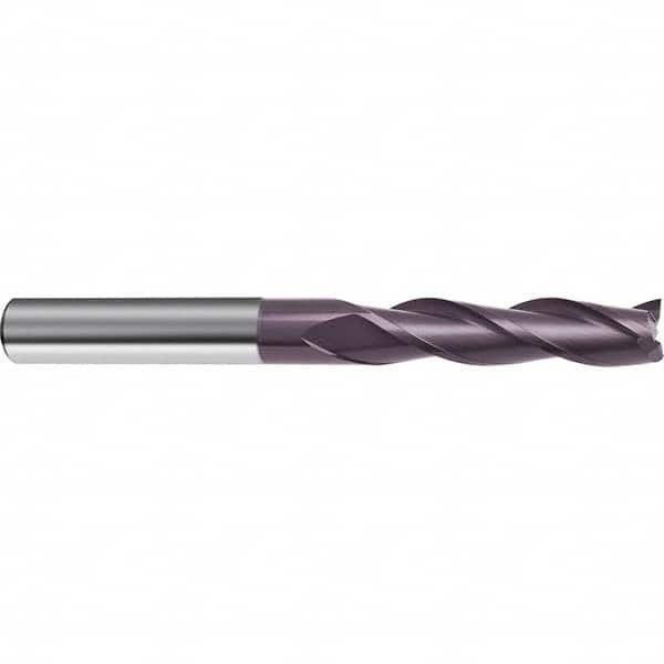Guhring - 7/16", 2" LOC, 7/16" Shank Diam, 4" OAL, 3 Flute Solid Carbide Square End Mill - Eagle Tool & Supply