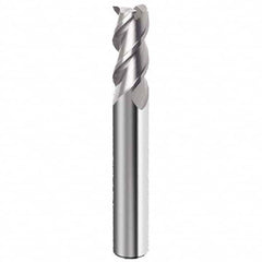 Guhring - 5/8", 1-1/4" LOC, 5/8" Shank Diam, 3-1/2" OAL, 3 Flute Solid Carbide Square End Mill - Eagle Tool & Supply