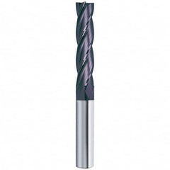 Guhring - 1/2", 2" LOC, 1/2" Shank Diam, 4" OAL, 4 Flute Solid Carbide Square End Mill - Eagle Tool & Supply