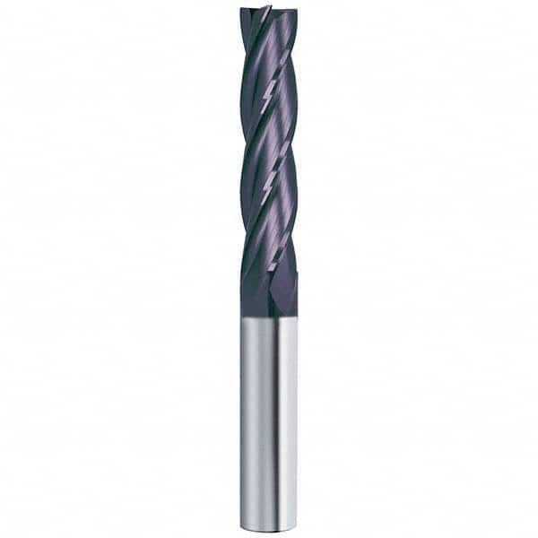 Guhring - 5/8", 2-1/4" LOC, 5/8" Shank Diam, 5" OAL, 4 Flute Solid Carbide Square End Mill - Eagle Tool & Supply