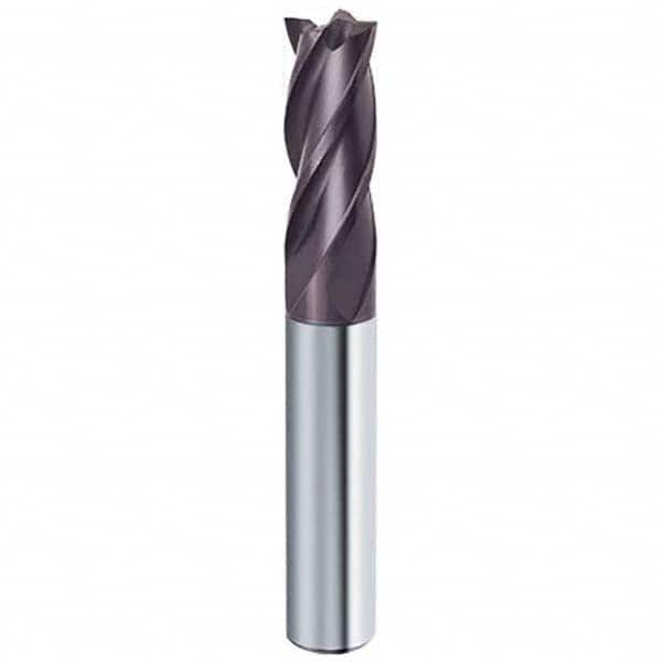 Guhring - 1/2", 1" LOC, 1/2" Shank Diam, 3" OAL, 4 Flute Solid Carbide Square End Mill - Eagle Tool & Supply