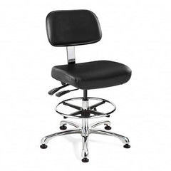 Bevco - 21-1/2 to 31-1/2" High Clean Room Swivel Chair - Eagle Tool & Supply