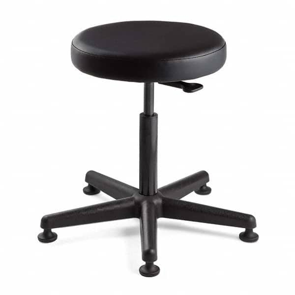 Bevco - Swivel & Adjustable Stools Type: Adjustable Backless Stool Base Type: Nylon - Eagle Tool & Supply