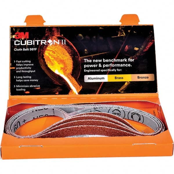 3M - Abrasive Belts Abrasive Type: Coated Belt Width (Inch): 1/2 - Eagle Tool & Supply