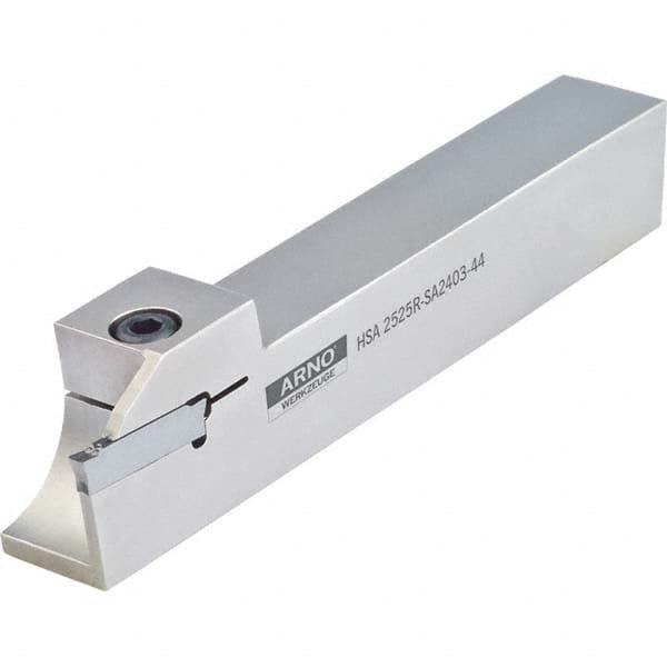 Arno - 0.866" Max Depth, 0.197 to 1.732" Width, External Left Hand Indexable Grooving/Cutoff Toolholder - Eagle Tool & Supply