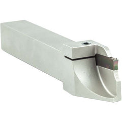 Arno - 0.394" Max Depth, 0.079 to 0.787" Width, External Right Hand Indexable Grooving/Cutoff Toolholder - Eagle Tool & Supply