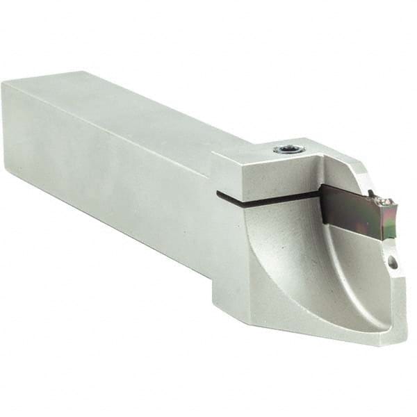 Arno - 0.63" Max Depth, 0.079 to 1.26" Width, External Left Hand Indexable Grooving/Cutoff Toolholder - Eagle Tool & Supply