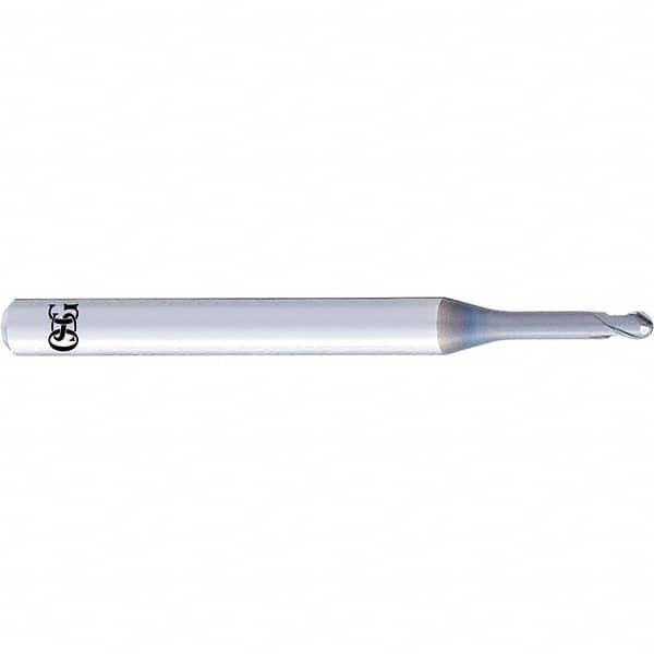 OSG - 6mm Diam, 4.8mm LOC, 2 Flute Solid Carbide Ball End Mill - Eagle Tool & Supply