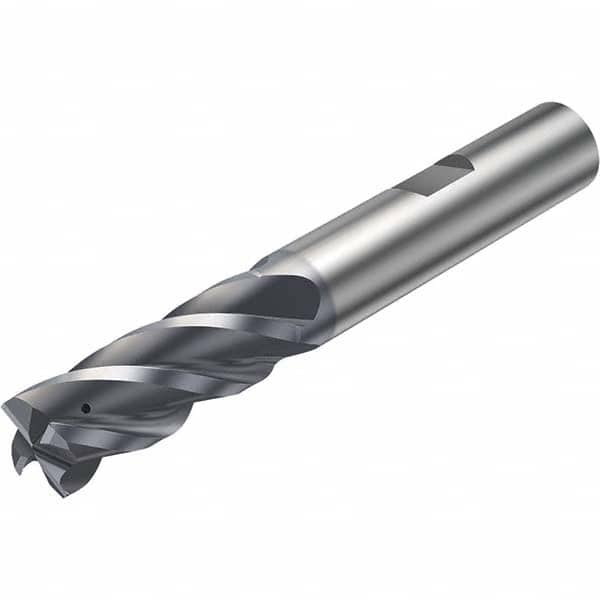 Sandvik Coromant - 12mm Diam 4 Flute Solid Carbide 1.5mm Corner Radius End Mill - Eagle Tool & Supply