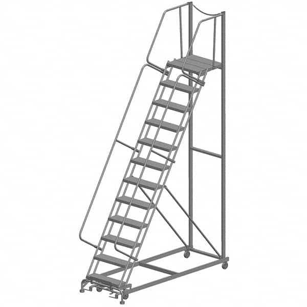 Ballymore - Rolling & Wall Mounted Ladders & Platforms Type: Rolling Warehouse Ladder Style: Rolling Safety Ladder - Eagle Tool & Supply