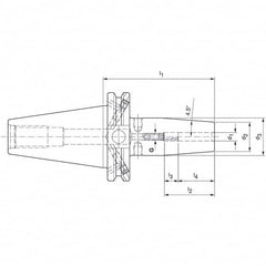 Mapal - Shrink-Fit Tool Holders & Adapters Shank Type: Taper Shank Taper Size: CAT40 - Eagle Tool & Supply