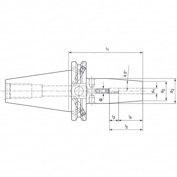 Mapal - Shrink-Fit Tool Holders & Adapters Shank Type: Taper Shank Taper Size: CAT40 - Eagle Tool & Supply