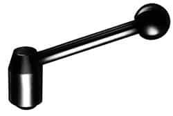 J.W. Winco - M10 x 1.5, 16mm Hub Diam, Steel Tapped Insert Adjustable Clamping Handle - Eagle Tool & Supply