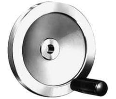 Value Collection - 9.84" Diam, Aluminum Handwheel with Handle - 1.89" Hub Diam - Eagle Tool & Supply