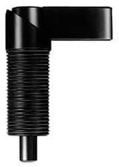 Gibraltar - M20x1.5, 35mm Thread Length, Straight Cam Action Indexing Plunger - 20mm Body Diam, 35mm Body Length, 50mm Handle Length, 12mm Plunger Projection - Eagle Tool & Supply