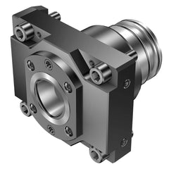 Modular Lathe Adapter/Mount: Right Hand Cut, C6 Modular Connection Through Coolant, Series Cx-R/LCE80-0xx000