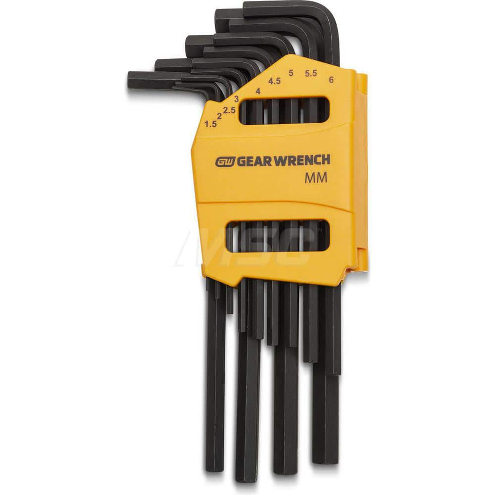 Hex Key Sets; Tool Type: Hex; Handle Type: L-Handle; Measurement Type: Metric; Hex Size Range (mm): 1.5 - 10