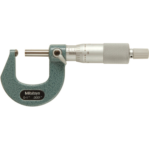 0-1″ Measuring Range-0.0001″ Graduation - Ratchet Thimble - Carbide Face - Ball Anvil Micrometer - Eagle Tool & Supply