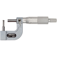 0-1″ Measuring Range-0.0001″ Graduation - Ratchet Thimble - Carbide Face - Tubing Micrometer - Eagle Tool & Supply