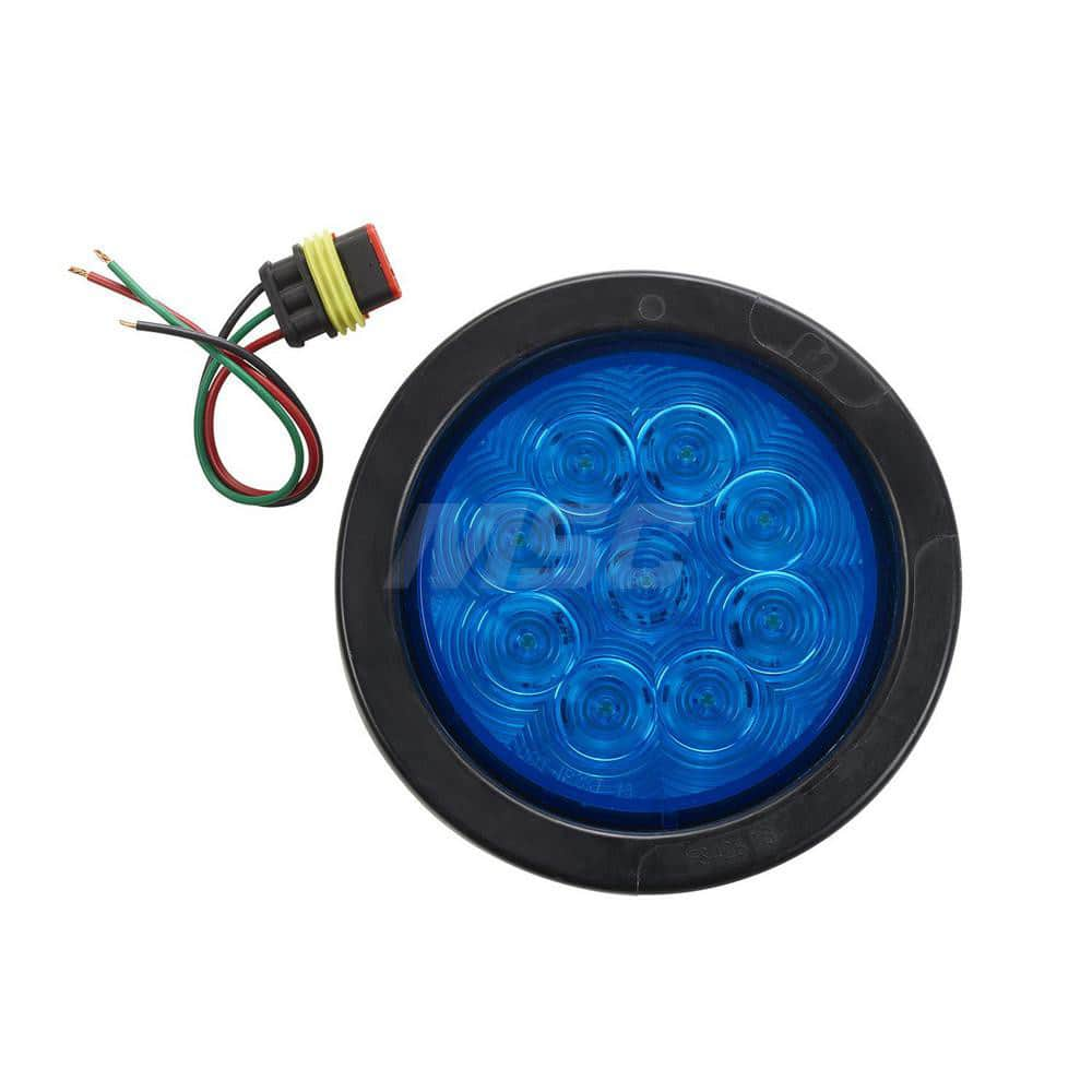 Emergency Light Assemblies; Type: Flush Mount Led Warning Light; Flash Rate: 71 Quad Flash; Flash Rate (FPM): 71 Quad Flash; Mount: Flush Mount; Color: Blue; Power Source: 12-24V DC; Shape: Round; Specifications: CLASS 1, CAC TITLE 13