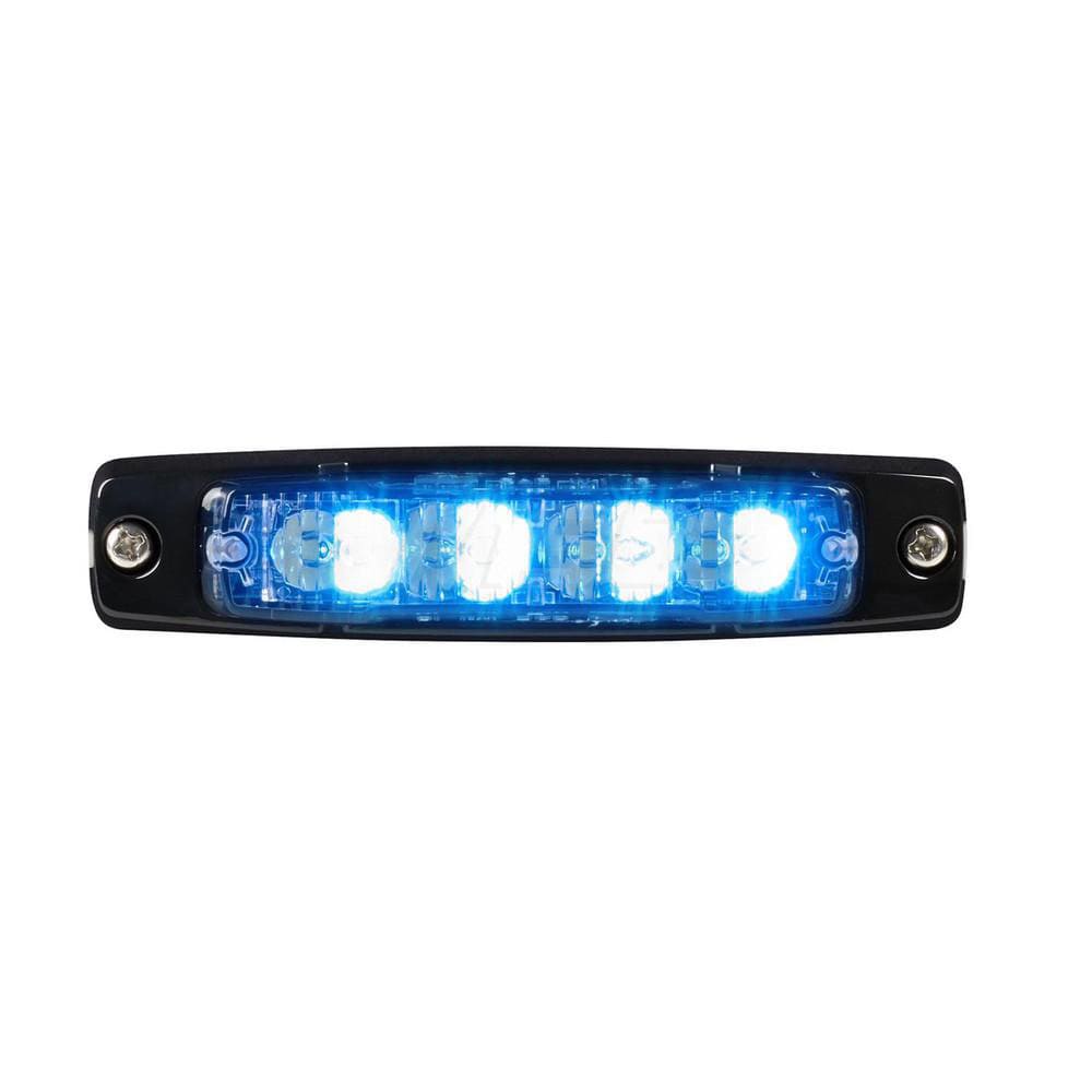 Emergency Light Assemblies; Type: Led Warning Light; Flash Rate: Variable; Flash Rate (FPM): 27; Mount: Surface; Color: Blue/White; Power Source: 12 Volt DC