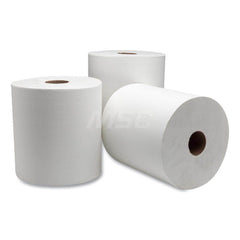 Paper Towels: Hard Roll, Roll, 1 Ply, White 1,000' Roll Length, 425 Sheets