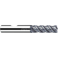 Square End Mill: 0.0787'' Dia, 0.4724'' LOC, 0.2362'' Shank Dia, 2.4803'' OAL, 3 Flutes, Solid Carbide Single End, Polychrom Finish, Spiral Flute, 40 ™ Variable Helix, Centercutting, RH Cut, RH Flute, Series Favora