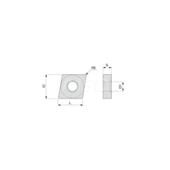 Turning Insert:  CNMG543SM T6120,  Solid Carbide TiCN & TiN Finish,  Neutral,  5/8″ Inscribed Circle,  0.0470″ Corner Radius,  80.0 &deg N/A Diamond,  Series  CNMG