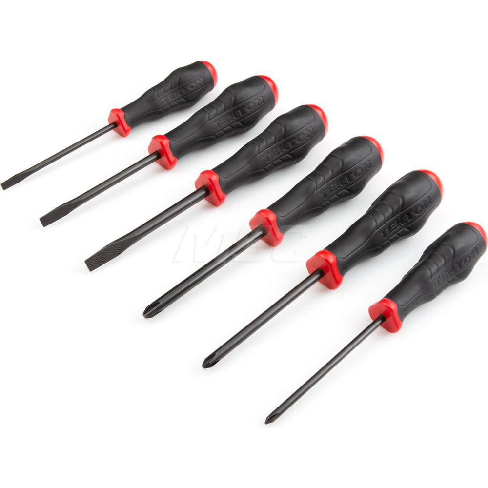 Screwdriver Set: 6 Pc, Phillips & Slotted