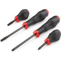 Screwdriver Set: 4 Pc, Phillips & Slotted