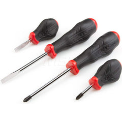 Screwdriver Set: 4 Pc, Phillips & Slotted