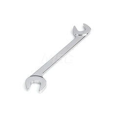 Open End Wrench: Angled & Open End Head, 19 mm Chrome Moly Finish