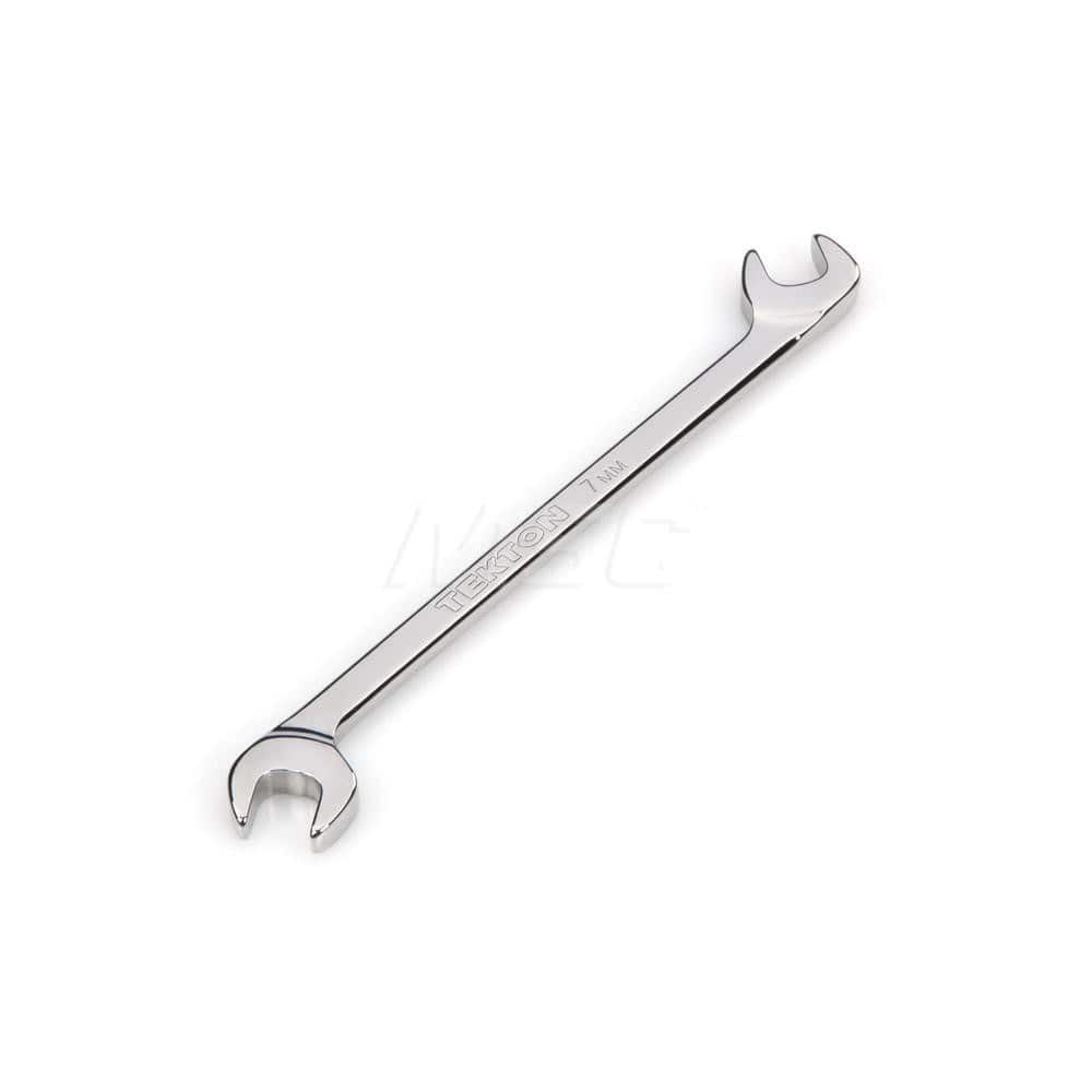 Open End Wrench: Angled & Open End Head, 7 mm Chrome Moly Finish