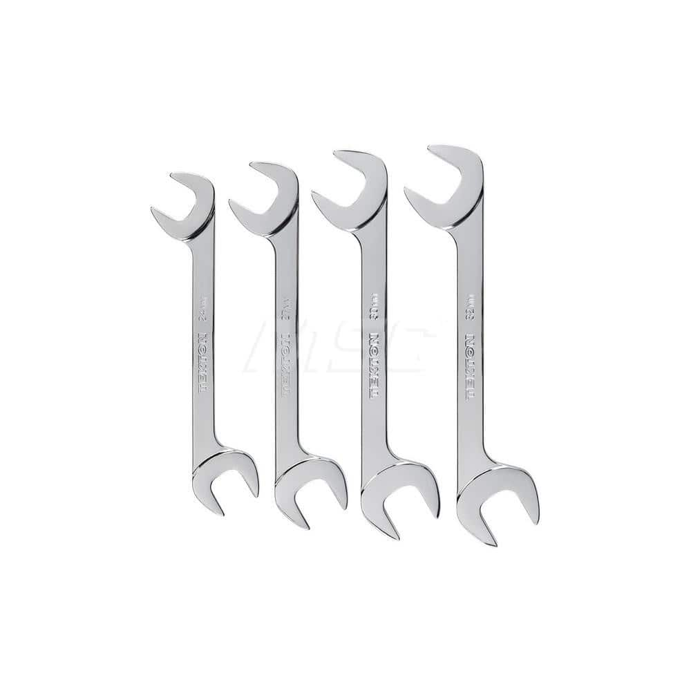 Wrench Set: 4 Pc, Metric Chrome-Plated