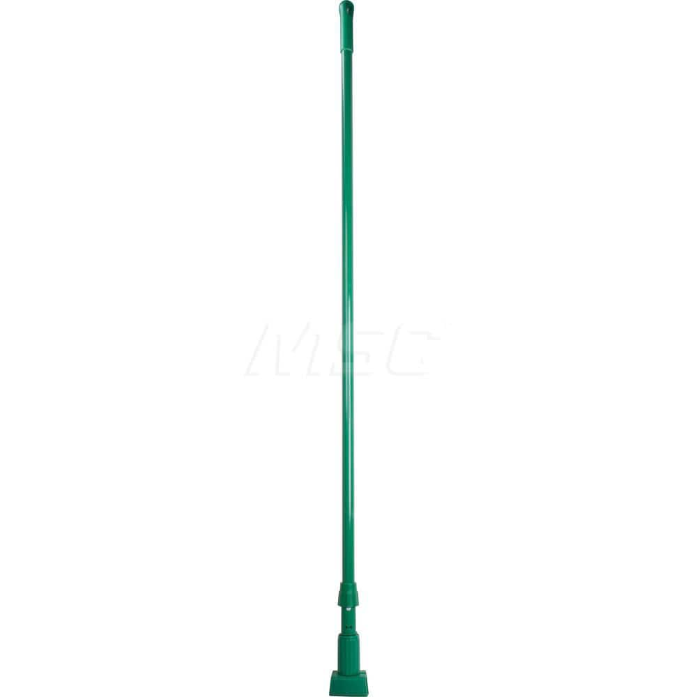 Mop Handles; For Use With: Wide-Band Mesh Wet Mop Heads; Connection Type: Clamp Jaw; Handle Type: Clamp Jaw; Handle Length (Inch): 60; Handle Material: Fiberglass; Handle Style: No; Color: Green; Connector Material: Polypropylene; Handle Length: 60; Teles