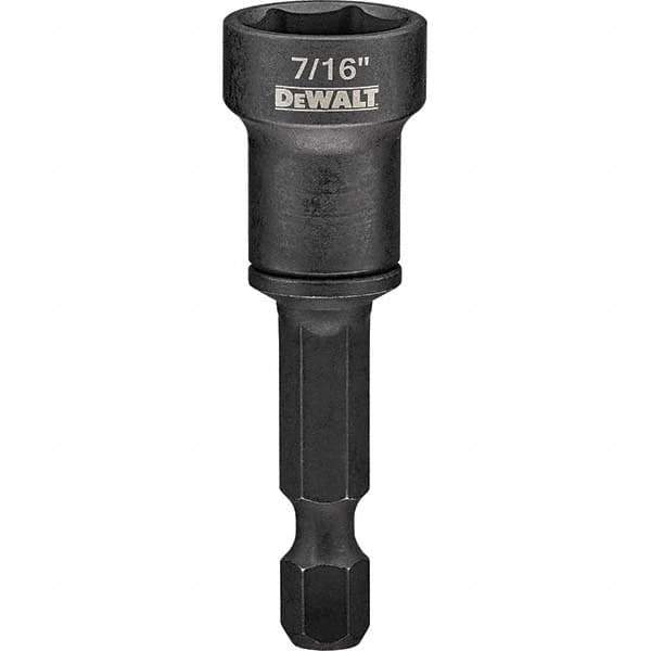 DeWALT - Power & Impact Screwdriver Bits & Holders Bit Type: Magnetic Nut Driver Hex Size (Inch): 7/16 - Eagle Tool & Supply