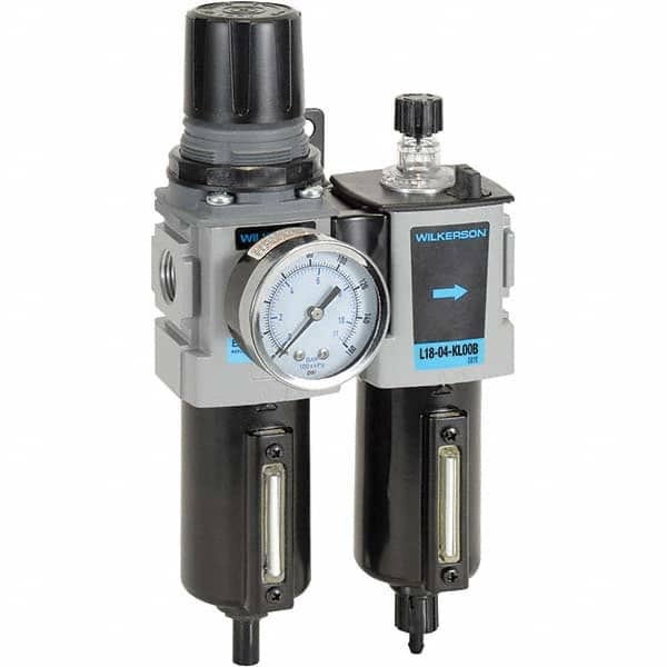 Wilkerson - Filter, Regulator & Lubricator (FRL) Units Configuration: 2 Pc. Filter/Regulator-Lubricator Body Type: Compact - Eagle Tool & Supply