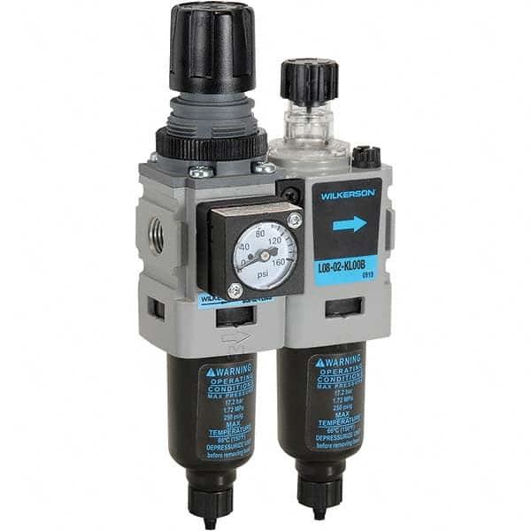 Wilkerson - Filter, Regulator & Lubricator (FRL) Units Configuration: 2 Pc. Filter/Regulator-Lubricator Body Type: Miniature - Eagle Tool & Supply